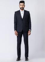 Polyster Tr Black Party Wear Formal Blazer With Trouser